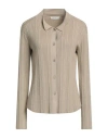 Majestic Filatures Woman Cardigan Sand Size 1 Organic Cotton, Viscose, Elastane, Metallic Fiber In Beige