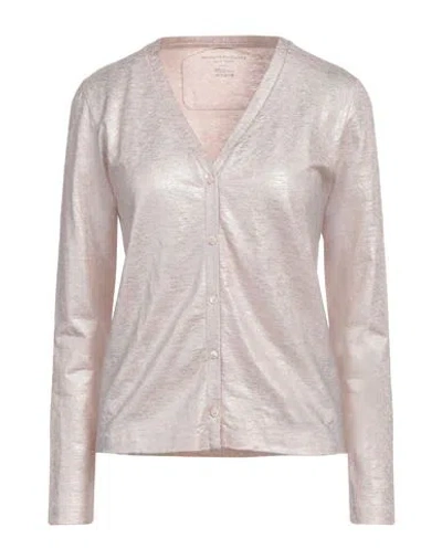 MAJESTIC MAJESTIC FILATURES WOMAN CARDIGAN SILVER SIZE 2 LINEN, ELASTANE