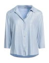 Majestic Filatures Woman Shirt Sky Blue Size 3 Viscose, Elastane
