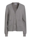 Majestic Filatures Woman Cardigan Taupe Size 1 Organic Cotton, Elastane