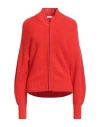 Majestic Filatures Woman Cardigan Tomato Red Size 1 Merino Wool