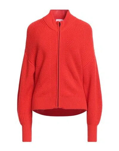 Majestic Filatures Woman Cardigan Tomato Red Size 1 Merino Wool