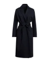 Majestic Filatures Woman Coat Midnight Blue Size 1 Cotton In Blue