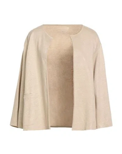 Majestic Filatures Woman Jacket Beige Size 4 Linen In Sand