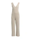 Majestic Filatures Woman Jumpsuit Sand Size 1 Linen, Elastane In Beige