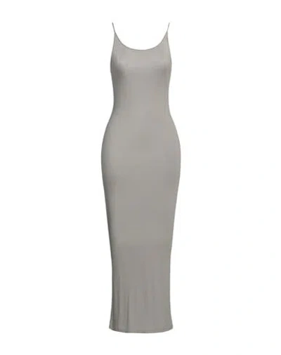 Majestic Filatures Woman Maxi Dress Grey Size 1 Viscose, Elastane