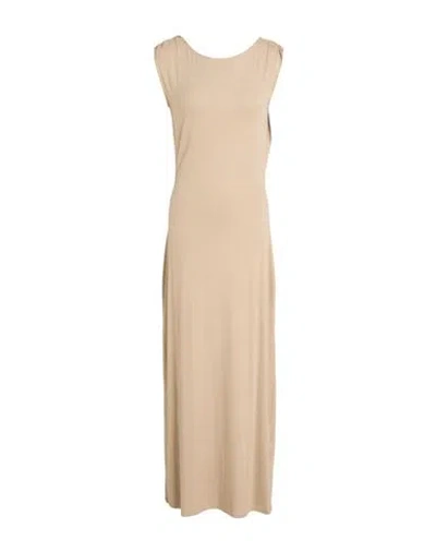 Majestic Filatures Woman Maxi Dress Light Brown Size 1 Viscose, Elastane In Pink