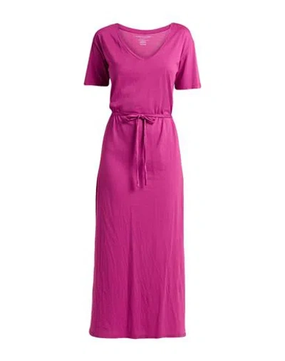Majestic Filatures Woman Maxi Dress Mauve Size 1 Organic Cotton In Purple
