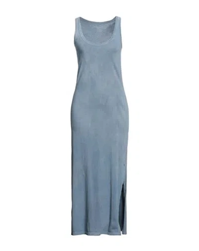 Majestic Filatures Woman Long Dress Pastel Blue Size 1 Cotton