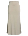 Majestic Filatures Woman Maxi Skirt Khaki Size 1 Lyocell, Cotton In Neutral