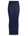 Majestic Filatures Woman Maxi Skirt Midnight Blue Size 1 Acetate, Polyamide, Metallic Fiber In Blue