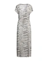 Shop Majestic Filatures Woman Midi Dress Black Size 2 Cotton