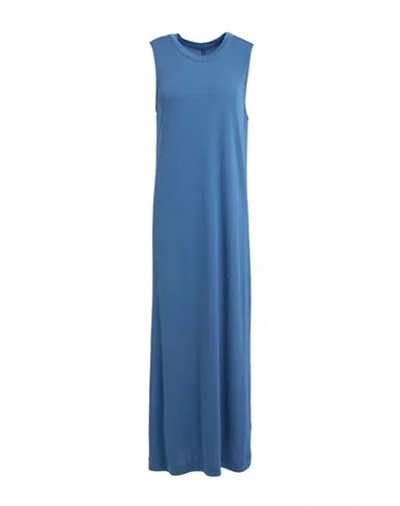 Majestic Filatures Woman Midi Dress Blue Size 1 Viscose, Elastane