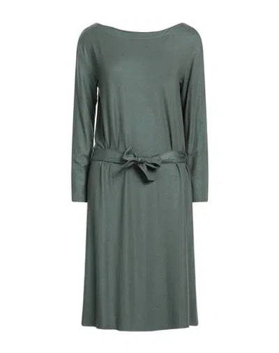 Majestic Filatures Woman Midi Dress Dark Green Size 1 Viscose, Elastane