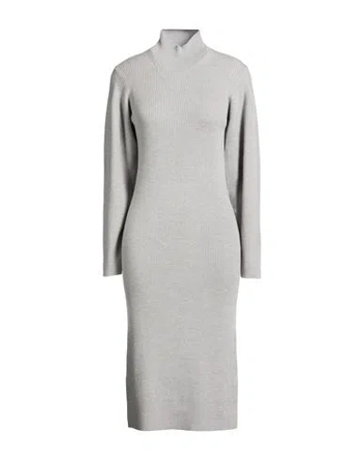 Majestic Filatures Woman Midi Dress Grey Size 1 Merino Wool In Gray