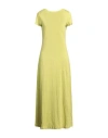 Majestic Filatures Woman Midi Dress Lime Green Size 0 Linen, Elastane