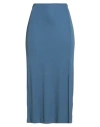 Majestic Filatures Woman Midi Skirt Blue Size 1 Viscose, Elastane In Blue