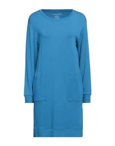 Majestic Filatures Woman Mini Dress Azure Size 1 Viscose, Elastane In Blue
