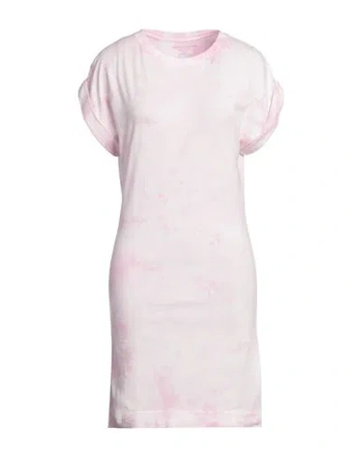 Majestic Filatures Woman Mini Dress Pink Size 1 Cotton, Elastane