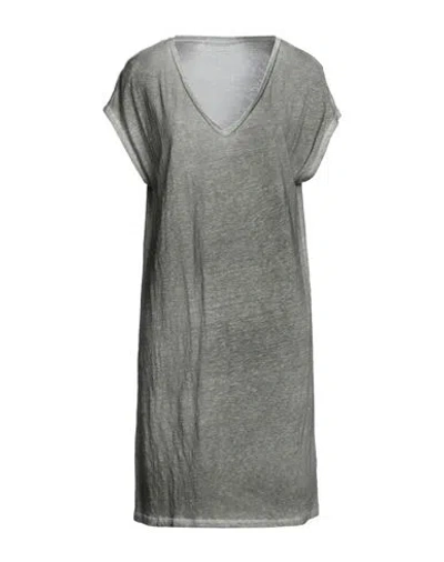 Majestic Filatures Woman Mini Dress Sage Green Size 1 Linen, Elastane
