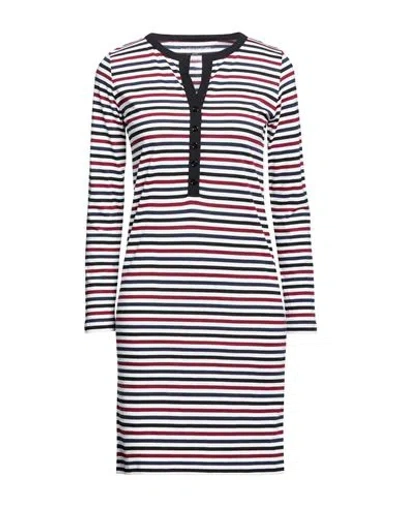 Majestic Filatures Woman Mini Dress White Size 1 Lyocell, Organic Cotton In Multi
