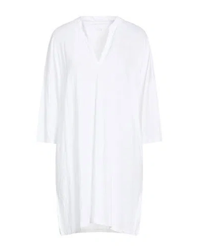 Majestic Filatures Woman Mini Dress White Size 2 Linen, Elastane