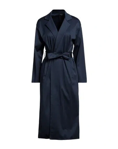 Majestic Filatures Woman Overcoat & Trench Coat Navy Size 1 Cotton