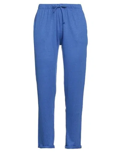 Majestic Filatures Woman Pants Azure Size 1 Linen, Elastane In Blue