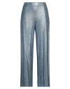 Majestic Filatures Woman Pants Azure Size 3 Linen, Elastane In Blue