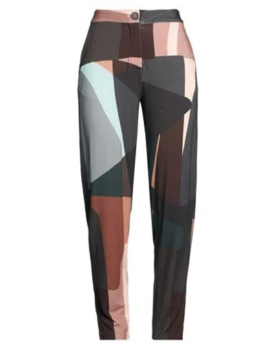 Majestic Filatures Woman Pants Black Size 1 Viscose, Elastane In Brown