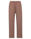 Majestic Filatures Woman Pants Brown Size 1 Linen, Elastane In Brown