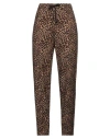 Majestic Filatures Woman Pants Dark Brown Size 1 Viscose, Linen, Elastane In Brown