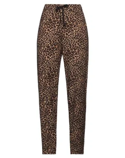 Majestic Filatures Woman Pants Dark Brown Size 1 Viscose, Linen, Elastane