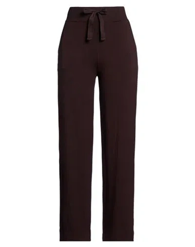 Majestic Filatures Woman Pants Dark Brown Size 2 Viscose, Elastane