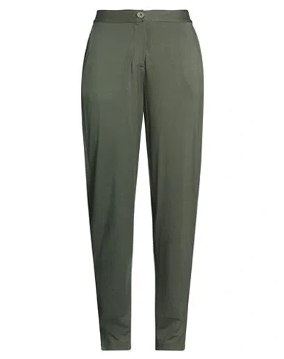 Majestic Filatures Woman Pants Dark Green Size 1 Viscose, Elastane