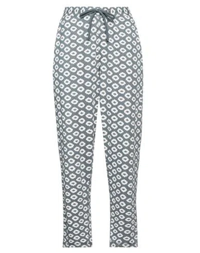 Majestic Filatures Woman Pants Grey Size M Linen, Elastane