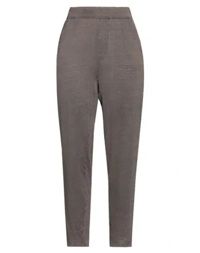 Majestic Filatures Woman Pants Khaki Size M Linen, Elastane In Beige