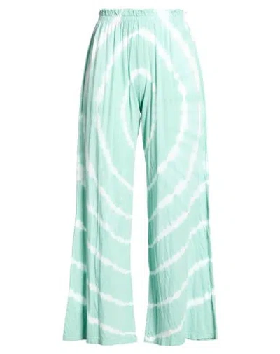 Majestic Filatures Woman Pants Light Green Size 1 Organic Cotton In Blue