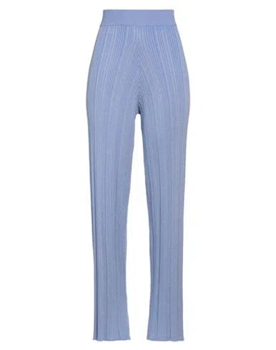Majestic Filatures Woman Pants Lilac Size 1 Cotton, Viscose, Elastane, Metallic Fiber In Purple