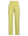 Majestic Filatures Woman Pants Lime Green Size 1 Linen, Elastane In Green
