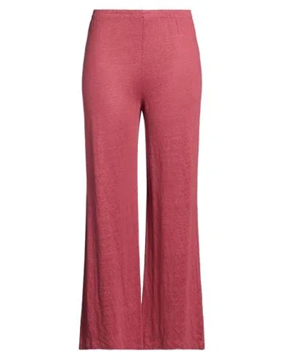 Majestic Filatures Woman Pants Magenta Size 3 Linen, Elastane In Purple