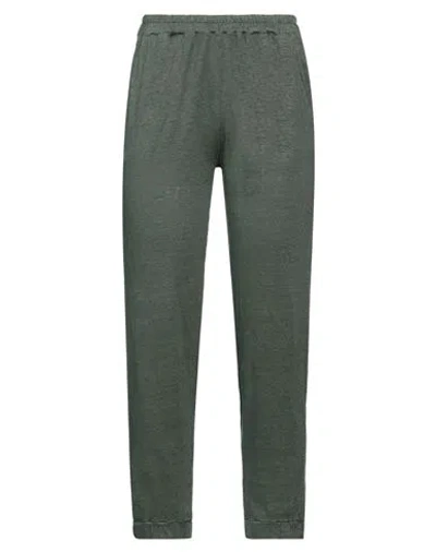 Majestic Filatures Woman Pants Military Green Size 1 Linen, Elastane