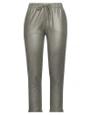 Majestic Filatures Woman Pants Military Green Size 1 Viscose, Linen, Elastane In Green