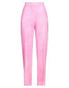 Majestic Filatures Woman Pants Pink Size 1 Linen, Elastane In Pink