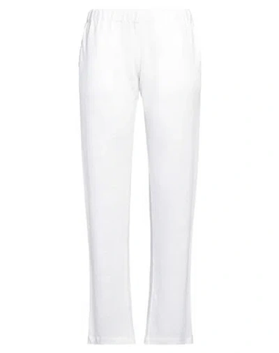Majestic Filatures Woman Pants Off White Size 1 Linen