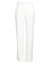 Majestic Filatures Woman Pants White Size 4 Cotton, Modal In White