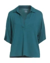 Majestic Filatures Woman Polo Shirt Emerald Green Size 1 Viscose, Elastane