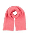 Majestic Filatures Woman Scarf Coral Size - Mohair Wool, Polyamide, Merino Wool