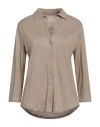 Majestic Filatures Woman Shirt Beige Size 1 Linen, Elastane