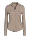 Majestic Filatures Woman Shirt Beige Size 1 Viscose, Elastane